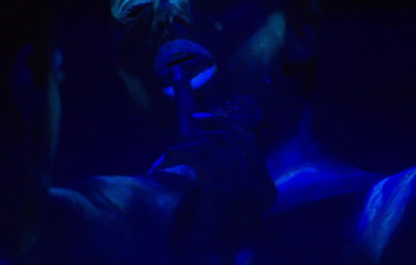 Radical Lesbian: fluorescent body paint girls.