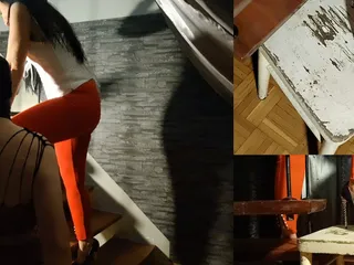 Lady Luciana Di Domizio: Trampling on Slaves Cock