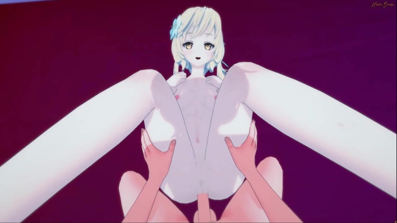 Hentai Smash: Genshin impact - Lumine gets fucked from your POV. Cum on...