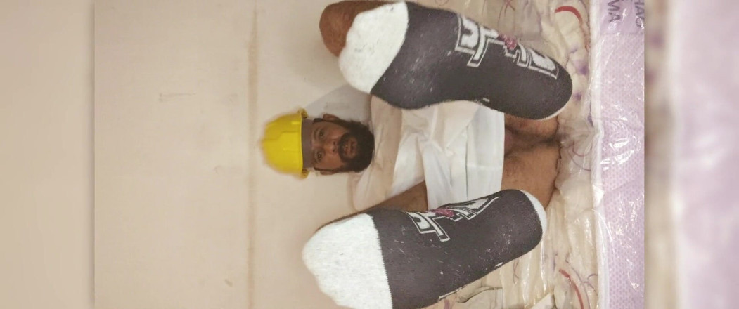 Stink HairyMale: Cumming on white shorts