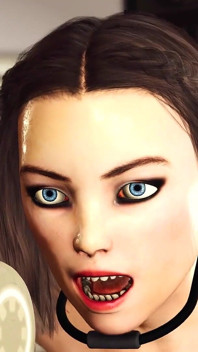 Hardcore v omezeních s Gnome. Mladá prsatá spoutaná brunetka je svázaná a vystříkaná do kundičky