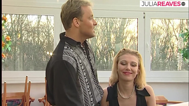 German Fickdates: Blonde babe sucks a huge cock then rides it to...