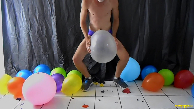Man Puppy: Big Dick &amp; Balloons Too!