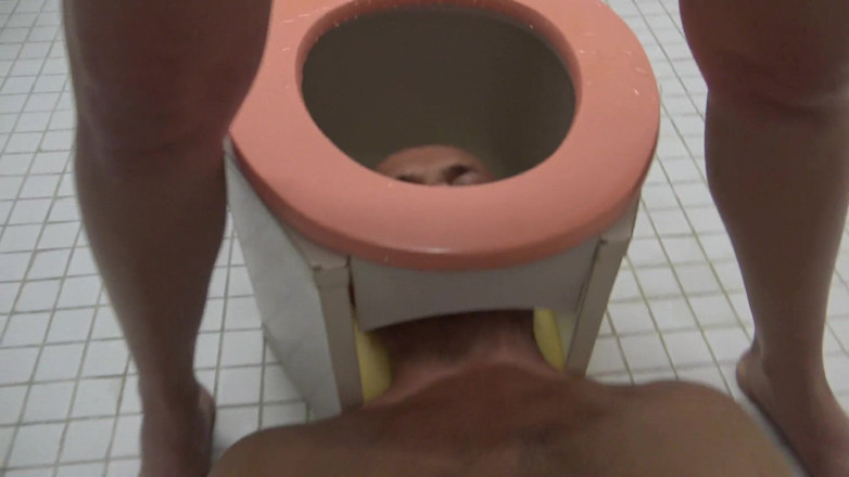 Femdom Austria: Pissed on and Milked in the Toiletbox!