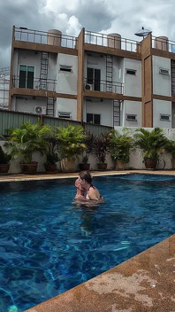 Sfw Playing About in Our Swimming Pool