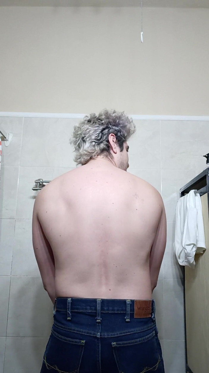 Tabasco Jake: Handsome Flexing Muscles in the Bathroom, Big Cock