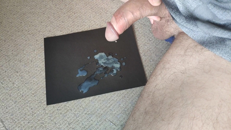 Curved One: Slapped the cum out of cock