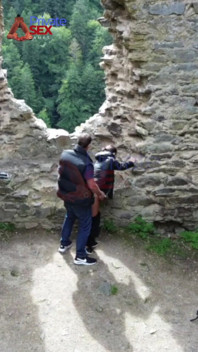 He Fuck My Ass in a Castle, with Visitors Around!