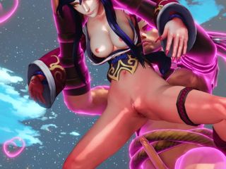 Game of Lust 3D: 3 boyutlu ahri ve yasuo sert seks lol