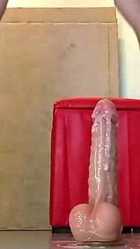 Smashing a Dildo with My Feet and Then I Sit on the