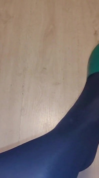Red Colored Nails in Glossy Pantyhose Request 2.