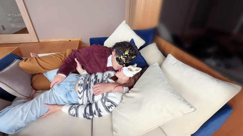 LuuLee0804: On the Sofa in Their Secret Room, They Shared Passionate...