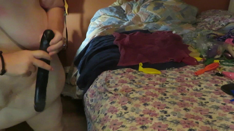 BBW nurse Vicki adventures with friends: Rope bound tits clamps on nips clit cum