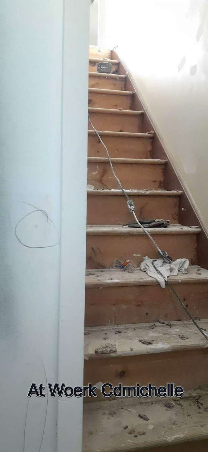Cd Michelle lingerie: At Work Cdmichelle Sanding Drywall Before Doing Drywall Repair Wearing...