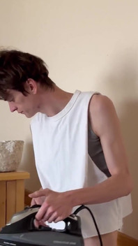 Why is Tommy ironing Hans' shirt on a Monday morning? 