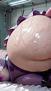 Twerking succubus menunggang dildo (ai)
