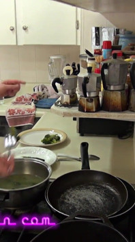 PAWG MILF takes BWC from behind for kitchen creampie