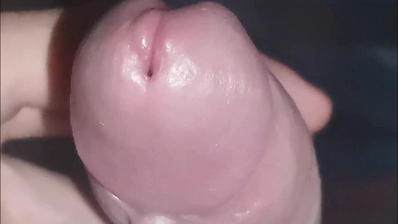 SEXY_GUYBEST: Närbild rött huvud pulsation och sexigt stönande