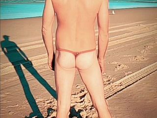 Madaussiehere: Ich probiere all meine Badeanzüge am strand an