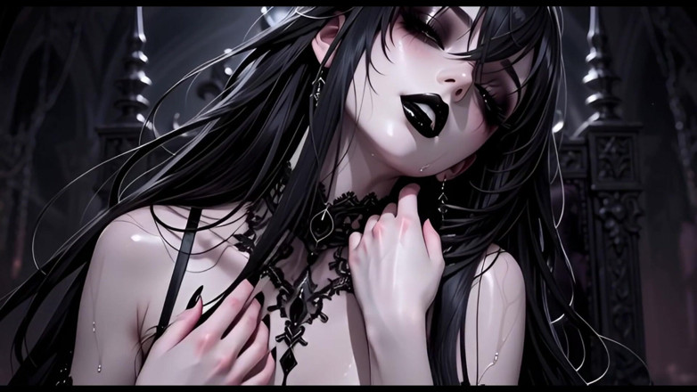 Ianimedia: Ai hentai - karanlık gotik hatun solo şov azdırıyor, soyunuyor nsfw