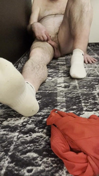 Trenér Karl Feet Bílé ponožky a holé koule [5834]