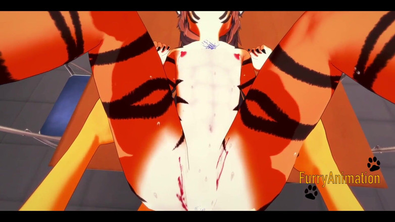 Yaoitube: Tüylü futanari hentai 3d - futanari ve kaplan kız sakso çekiyor ve dölleniyor -...