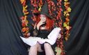 Deanna deadly: Pov pakai popok di pesta halloween sama gadis dengan kostum...