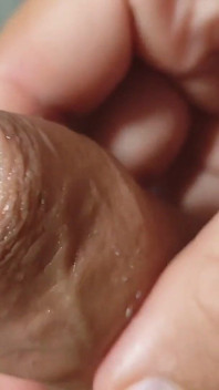 Straight Grandpa Pumping His Strong Cock Full of Pre Cum.