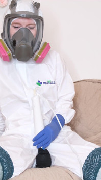 Masturbazione hazmat a casa
