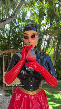 Wearing Full Latex in the Caribbean Heat Can Be Very Hot