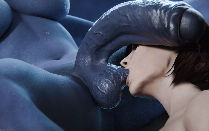 Futa Lord: Piroguh sexy, gros cul, grosse bite, gorge profonde, chatte remplie...