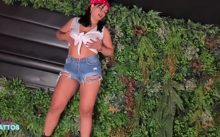 Nicoly Mattos: Nicoly Mattos: Våt solo sprutande orgasm i Motellet! Sperma på...