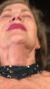 Moaning Granny POV Cocksucking, Cowgirl & Close up Squirting!