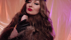 Arya Grander: FemDom ASMR: kožešina a rukavice zblízka, sexy Glaminatrix Arya Grander