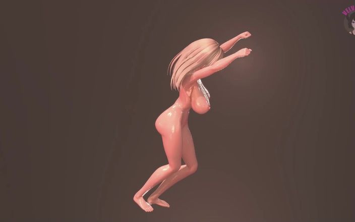 Velvixian: Tjock asuna - enorm röv dansar helt naken