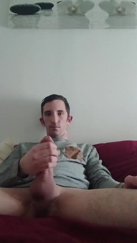 Handjob in Bed