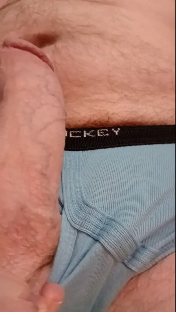 Hairyartist: 大鸡巴通过Yfronts由毛发主义者