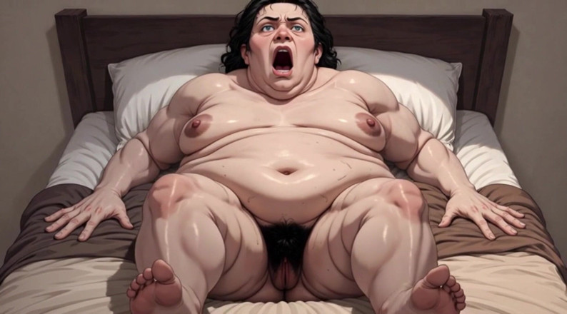 YOUR BEST FANTASY: Horny Obese BBW Masturbates Her Hairy Wet Pussy - Big Belly...