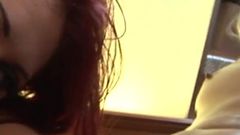Two horny sluts masturbate with their hands and feet making their eager pussies enjoy