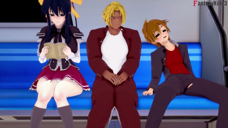 Fantasy king: Koneko se fait baiser dans le train - Dxd Ntr Madness...