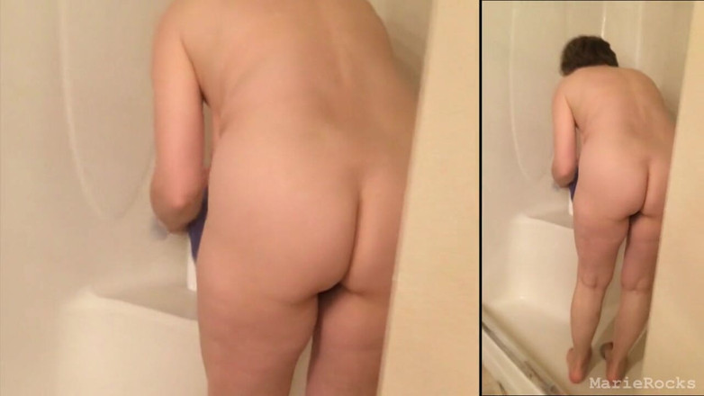 MarieRocks: 60+ GILF has a clean shower and a clean pussy,...