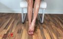 Little Lewd Luna: Horny Asian Feet Strip off Socks to Fuck a Dildo