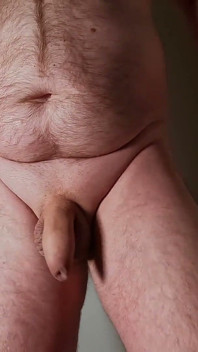 Hairy Bear Clears the Forest Around His Cock & Balls