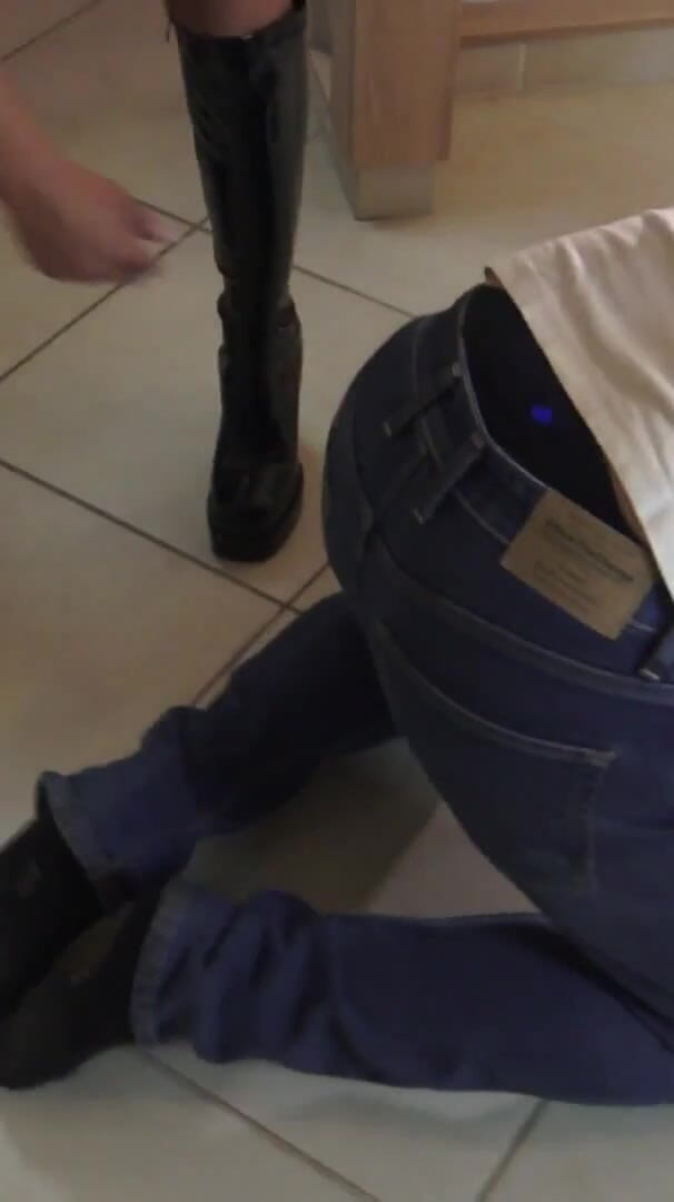 Femdom Austria: Bad Girls Dance on His Hands and Kick Him