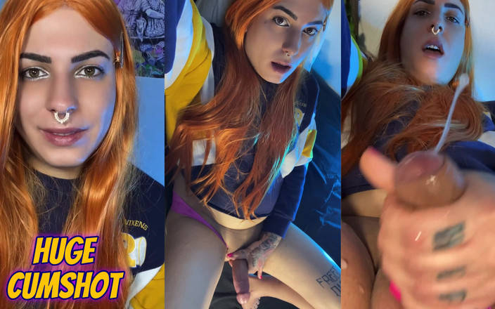 EmmaInkTrans: 거대한 사정을 받는 트랜스 소녀