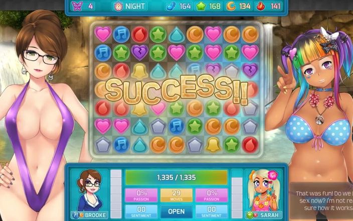 LoveSkySan69Real: Huniepop 2 - Întâlnire dublă - partea 9 ejaculare în pizdă de Loveskysan