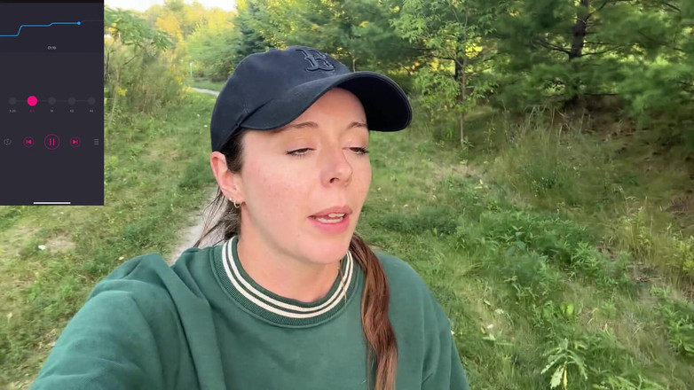 Nadia Foxx: Riskanter Trail walk mit meinem Lush!