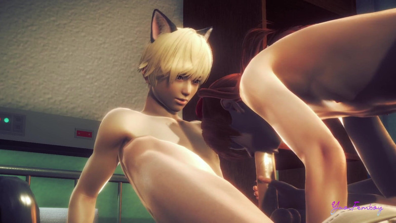 Yaoitube: Evangelion Asuka - Je Asuka Femboy připravena spolknout všechno to sperma?