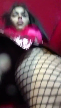 Arrogant Red Fur Boot Princess: Spitting and Stomping on a Human Doormat (pov)