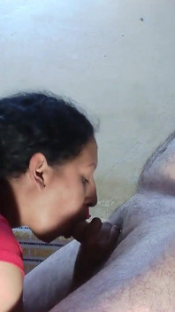 On Her Knees Blowjob #1 - Sucking Hot Cum Into Her Mouth
